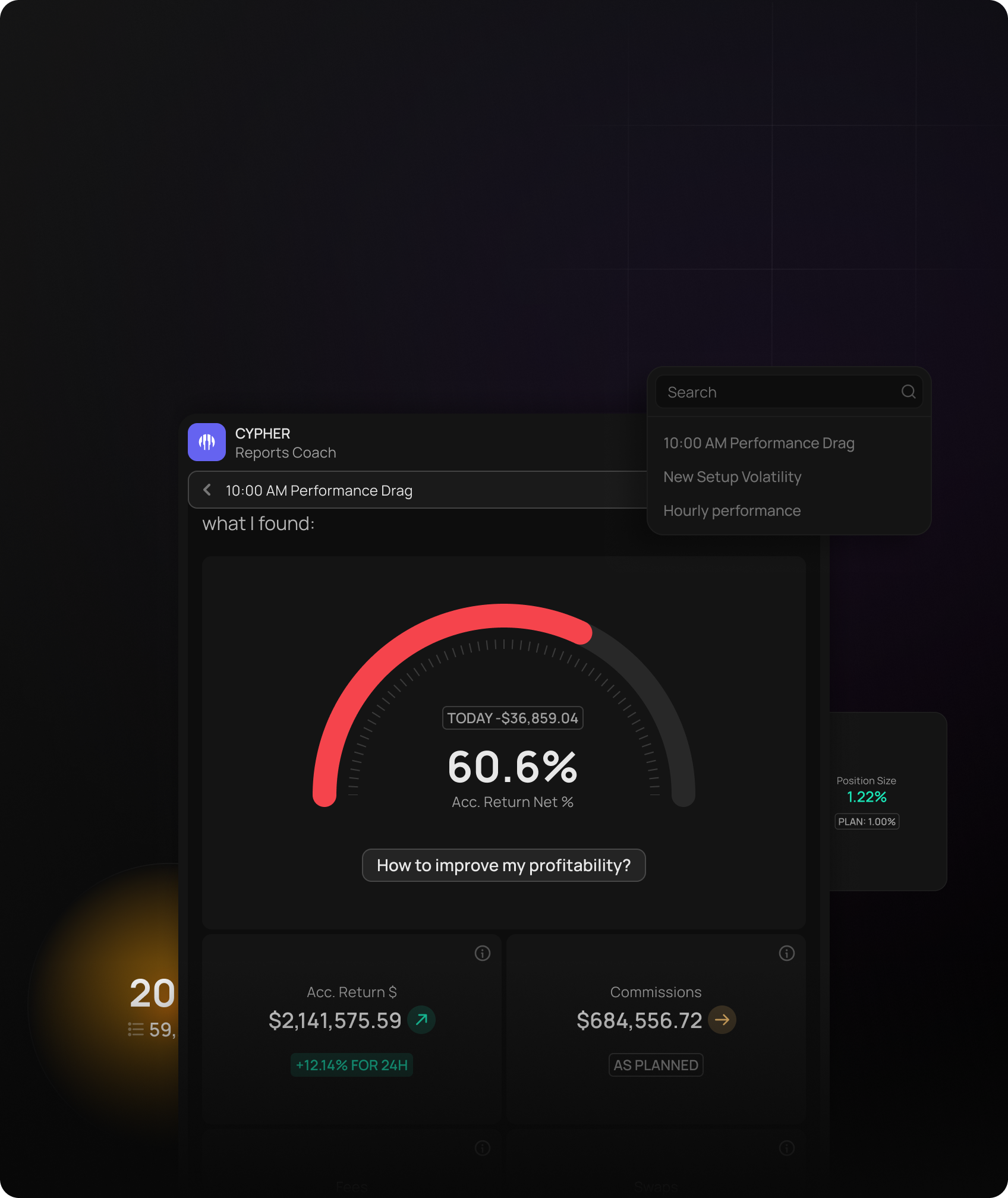 The Only AI That Finds Your Trading Patterns and Optimizes Your Plan
